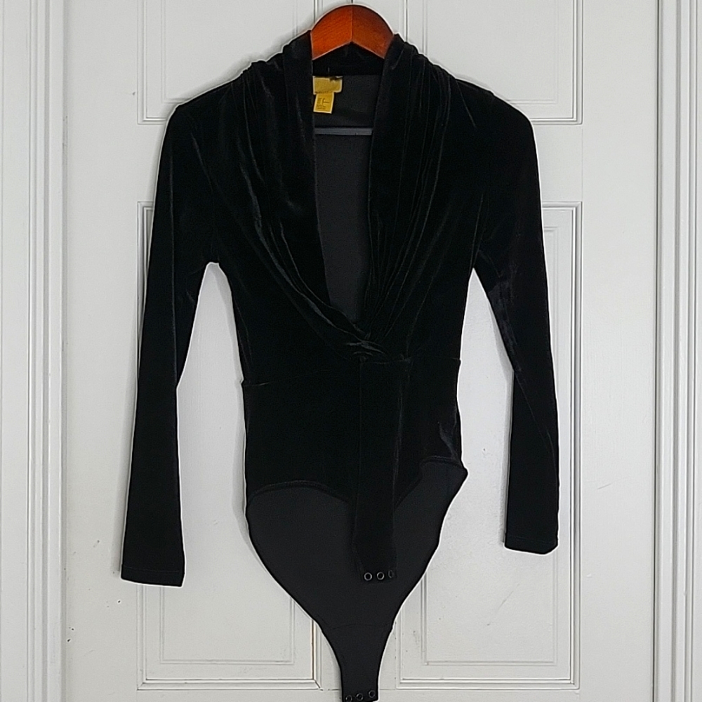 H & M Velvet Bodysuit